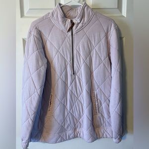 Quilted quarter zip